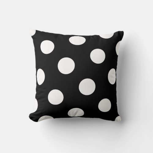 polka dot throw pillow