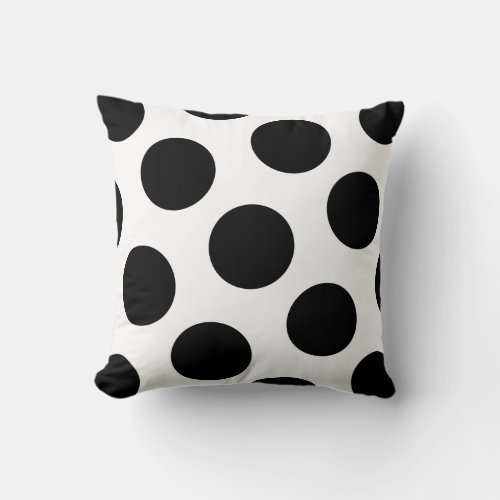 polka dot throw pillow