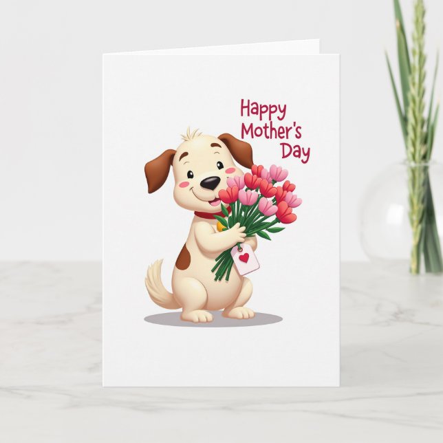 Polka Dot Tulips Friend Card (Front)