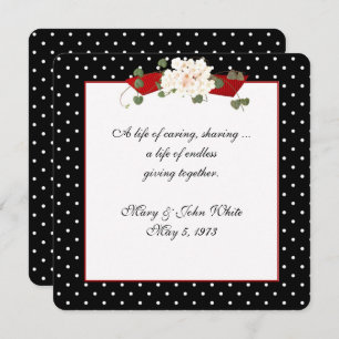 Polka Dot Vow Renewal Ceremony Invitation