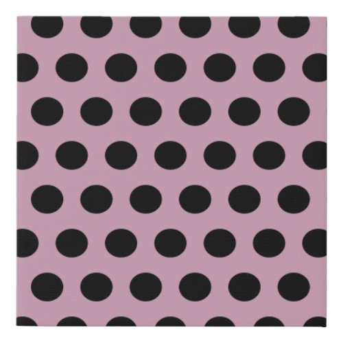 Polka Dot Wall Art Pink  Black