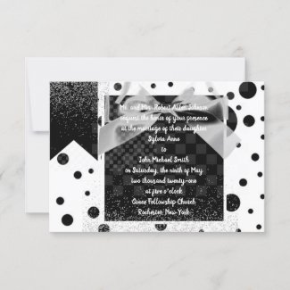Polka Dot Wedding Invite