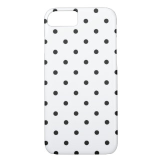 Polka Dot White & Black iPhone 8/7 Case