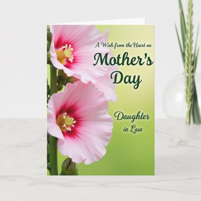 Polka Dot Wish For Daughter In Law Card (Front)