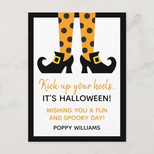 Polka Dot Witch Halloween Cards