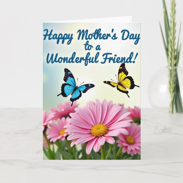 Polka Dot Wonderful Friend Card (Front)