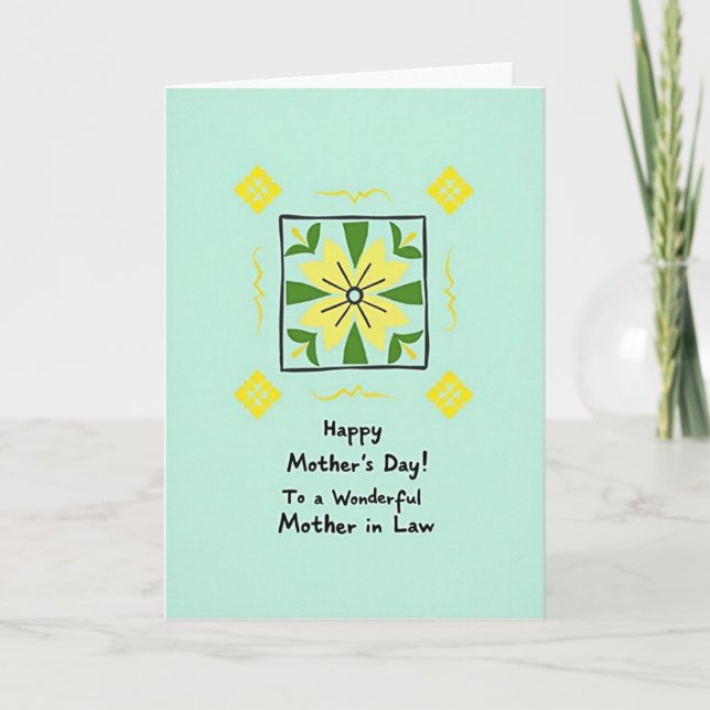 Polka Dot Wonderful Mother Card (Front)