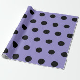 Goth Black Wrapping Paper with Purple Snowflakes