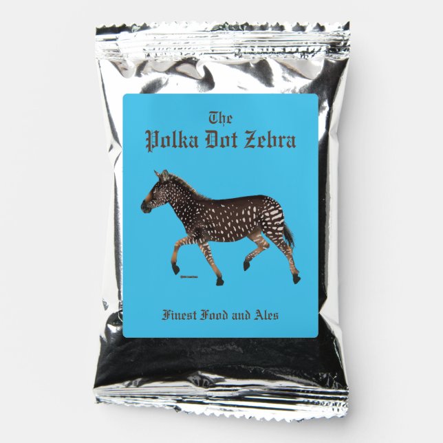 Polka Dot Zebra English Pub Coffee Drink Mix (Front)