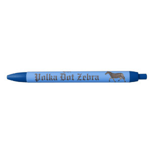 Polka Dot Zebra English Pub Pen