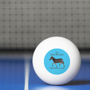 Polka Dot Zebra English Pub Ping Pong Ball