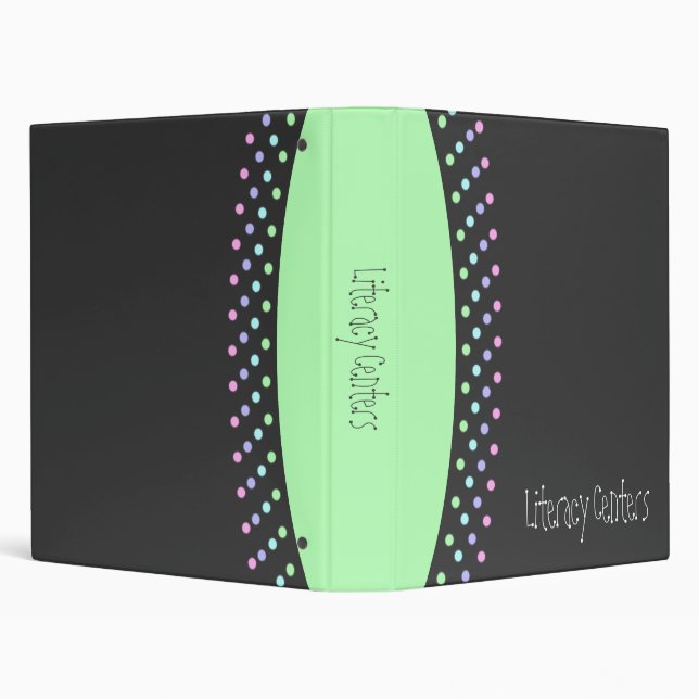 Polka Dots 3 Ring Binder (Background)