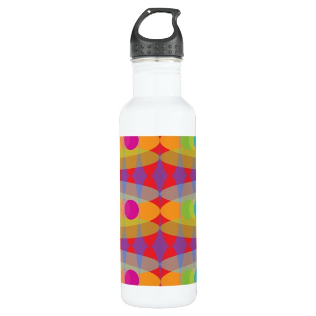 Polka dots Abstarct Art Bottle (Front)