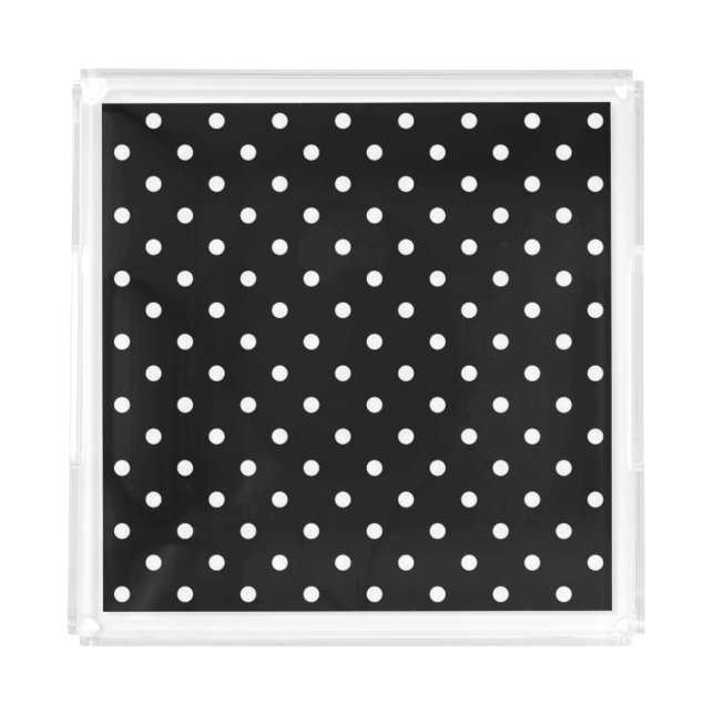Polka Dots Acrylic Tray (Front)