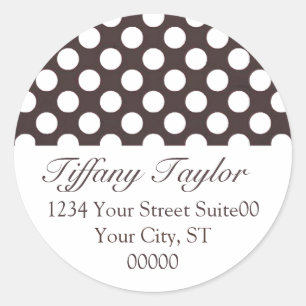 Polka-Dots Address Sticker