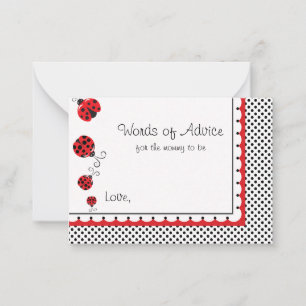 Polka Dots and Cute Ladybugs Words of Advice