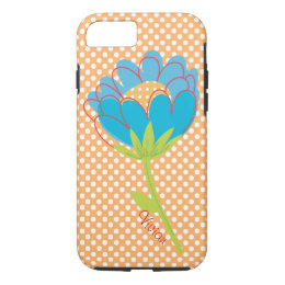 Polka Dots and Flower Custom iPhone 7 case