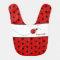 Polka Dots and Ladybug Custom Baby Bib