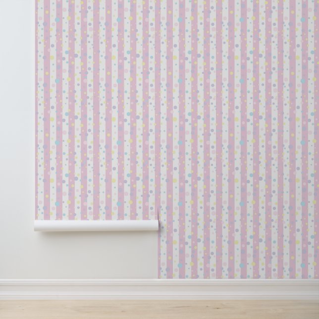 Polka dots and stripes wallpaper  (Application)