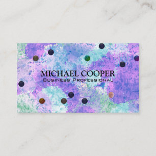 Polka Dots   Artistic Texture Backround Business Card