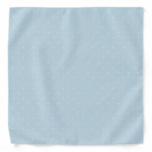 Polka Dots Baby Blue Pastel Classic Dotted Pattern Bandana