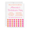 Polka Dots Bachelorette Invite (Hot Pink / Orange)