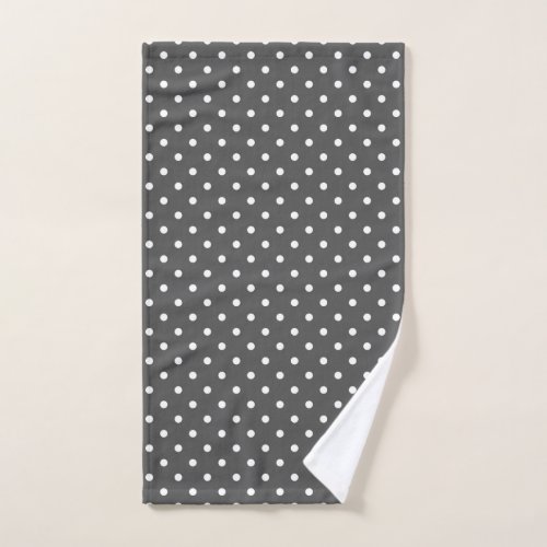 Polka dots bath towel set