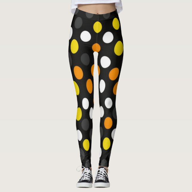 Polka Dots beautiful Leggings (Front)