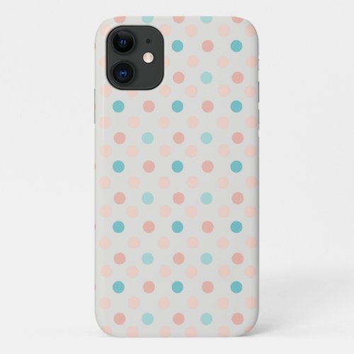 polka dots beige iPhone 11 case