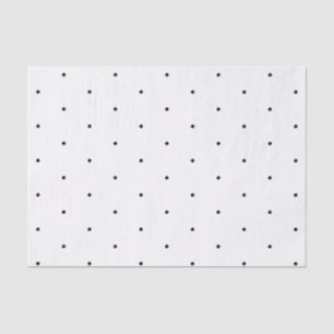 Polka dots Black and white pattern elegant Tissue Paper