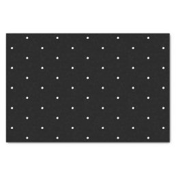 Polka dots Black and white pattern elegant Tissue Paper