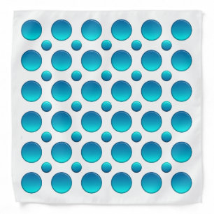 Polka dots blue element bandana