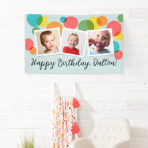 Polka Dots Boys Photo Birthday Party