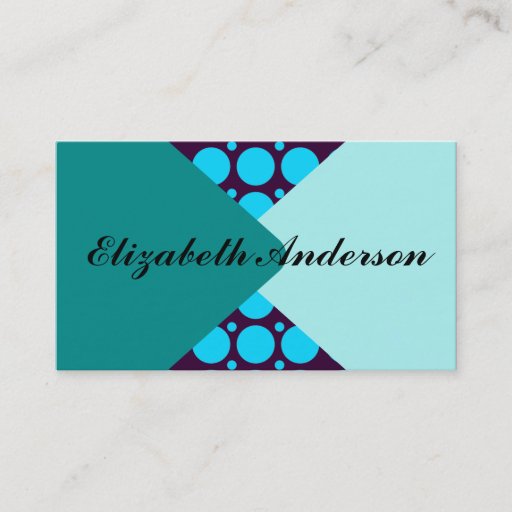 Customizable Polka Dots Business Card