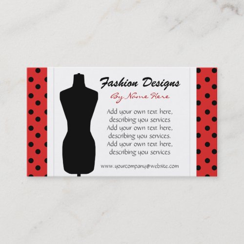 Polka Dots Business Card