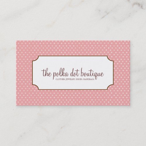 Polka Dots Business Cards
