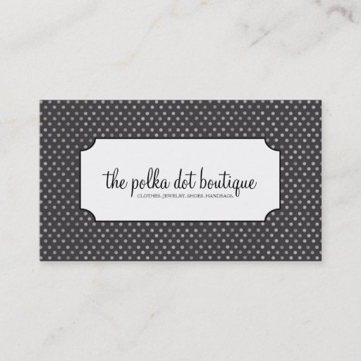 Customizable Polka Dots Business Cards