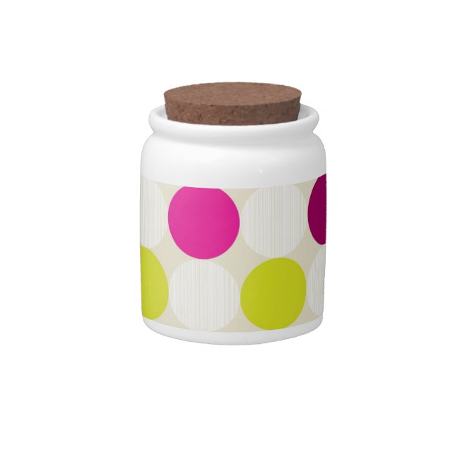 Polka Dots Candy Jar (Front)