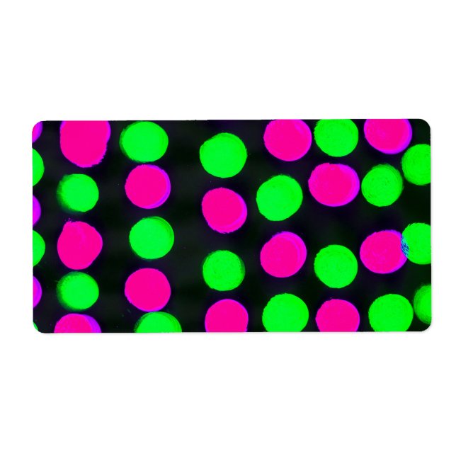 Polka dots/Circles Label (Front)