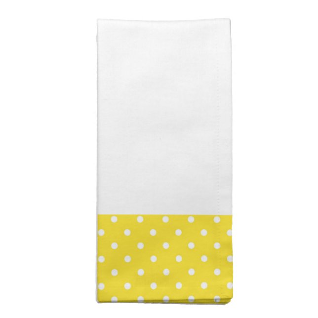 Polka Dots Cloth Napkin (Folded)