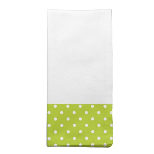 Polka Dots Cloth Napkin (Folded)