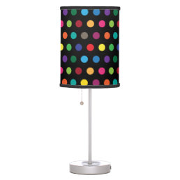 Polka Dots Colorful Table Lamp
