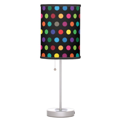 Polka Dots Colorful Table Lamp