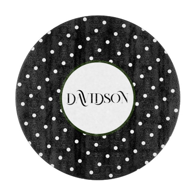 Polka Dots Cutting Board (Front)