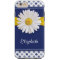 Polka Dots Daisy Navy Blue Yellow Personalized