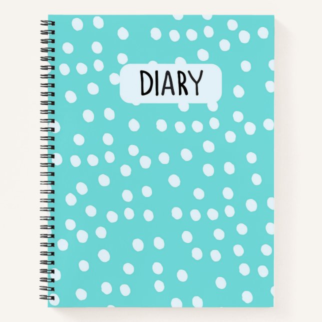 Polka Dots Diary Notebook (Front)