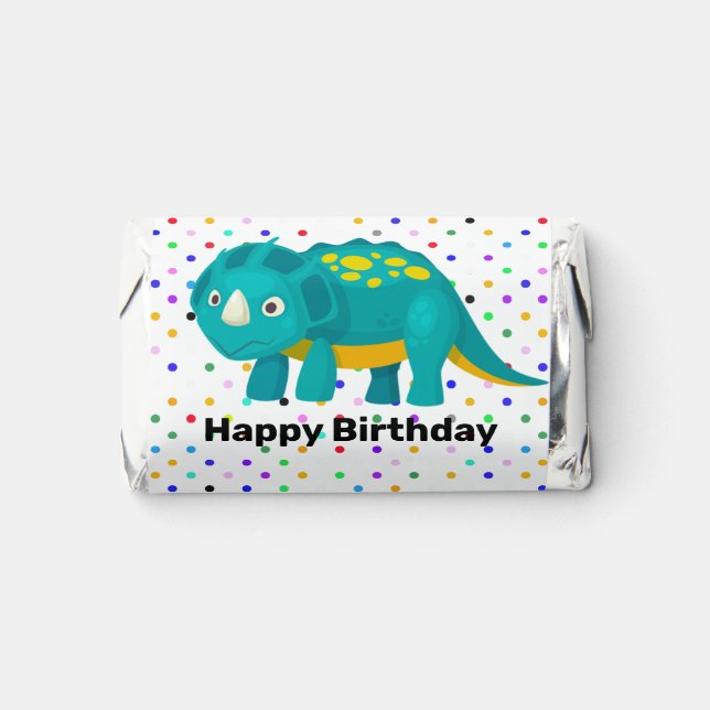 Polka Dots Dinosaur Hershey's Miniatures (Front)