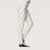 polka dots dotty halloween pattern leggings (Right)