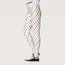 polka dots dotty halloween pattern leggings