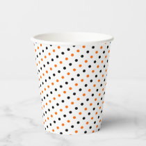 polka dots dotty halloween pattern paper cup